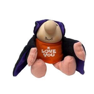 Halloween 7" Dracula Ziggy American Greetings 1993 "I Love You" Cape Rubber Face